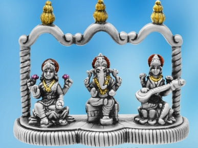 Ganesh-Lakshi-Saraswati | Antique | Electro-forming Idols