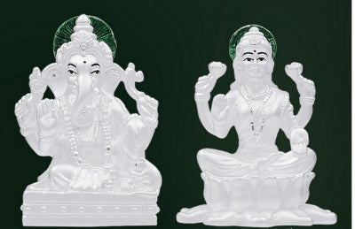 Laxmi - Ganesh | Electroforming Idols | 999 Silver